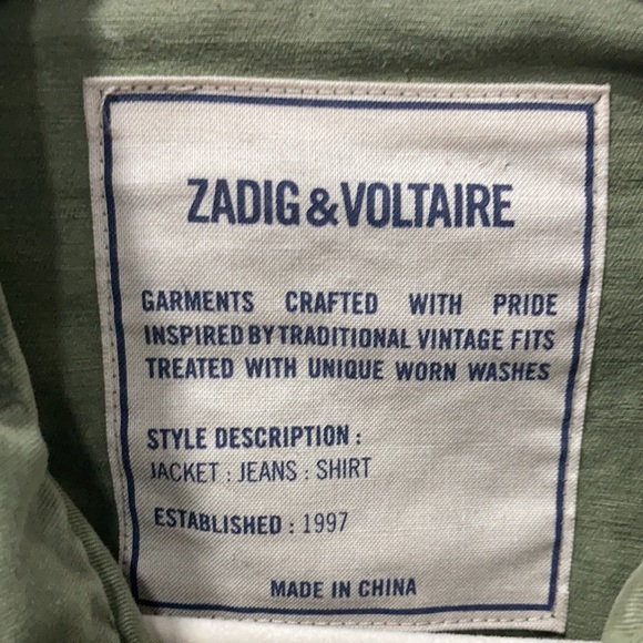ZADIG AND VOLTAIRE KRISY GRUNGE PARKA - Picture 12 of 13